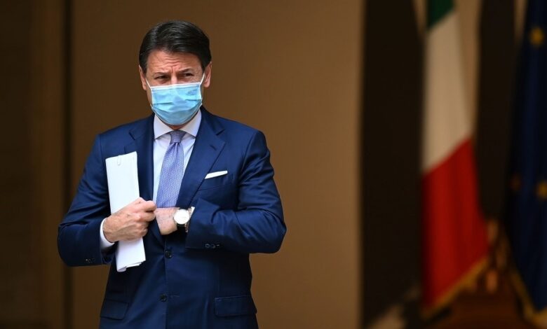 "كونتي" رئيس الحكومة الإيطالي يستقيل غذا الثلاثاء من رئاسة الحكومة
